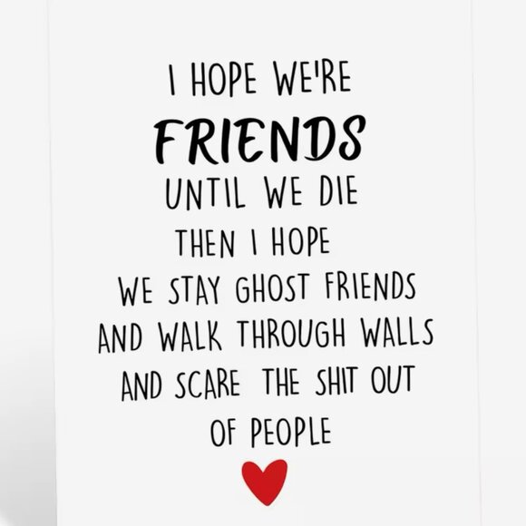 Eternal Pals: Ghost Friends Forever Greeting Card - Picture 3 of 6